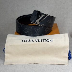 Louis Vuitton Dark Gray Monogram Belt